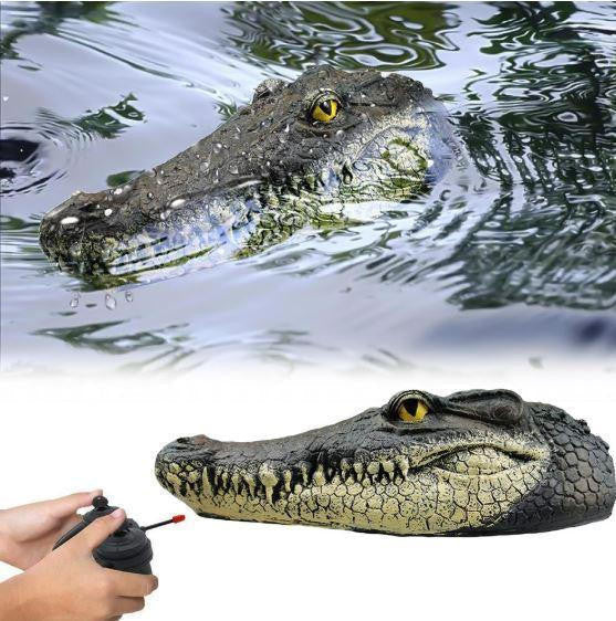 Remote Control Crocodile Head for Pool and Pond