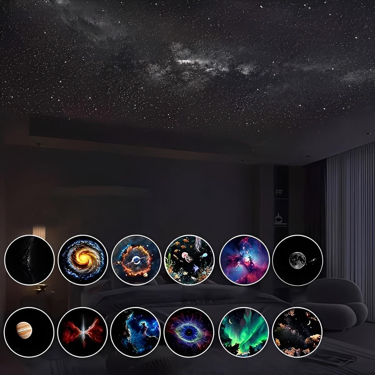 Star Projector Night Light with Interchangeable Films