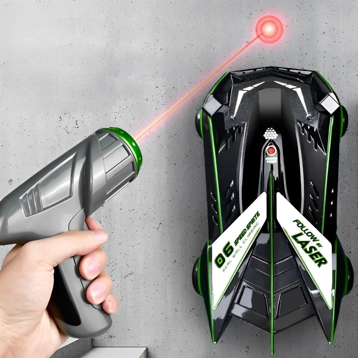 Wall Climbing RC Car with Laser Remote Control