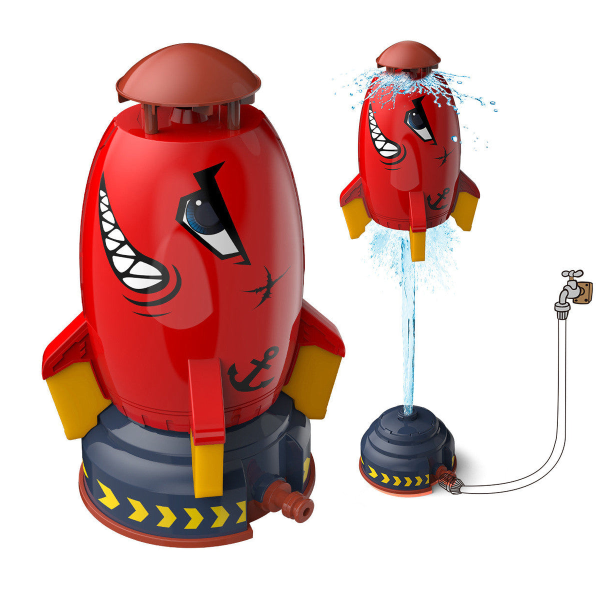 Water Rocket Launcher Toy with Adjustable Launch Base
