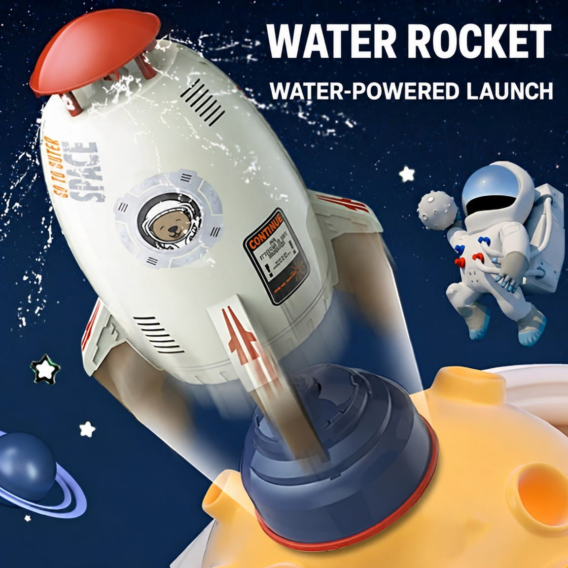 Water Rocket Launcher Toy with Adjustable Launch Base