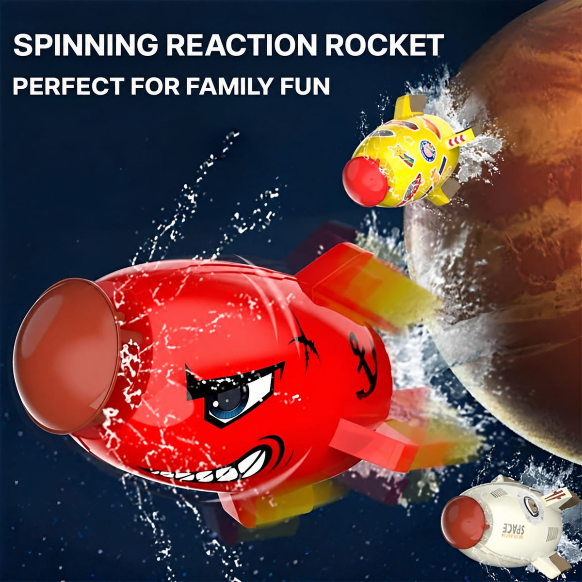 Water Rocket Launcher Toy with Adjustable Launch Base