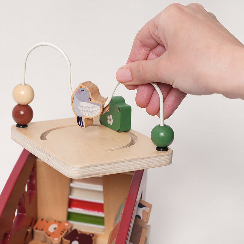 Wooden Activity Bus with Shape Sorter and Xylophone