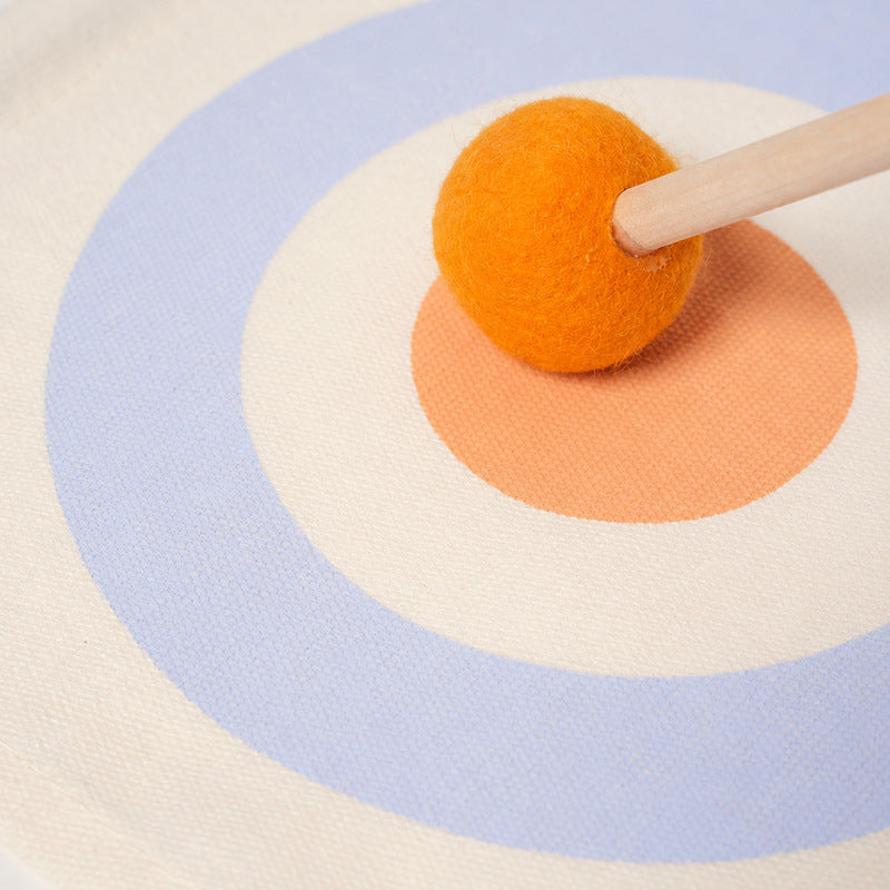 Wooden Bow and Arrow Toy with Soft-Tip Arrows and Target