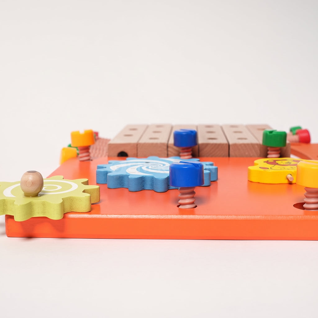 Wooden Construction Toy Chair with Tools and Screws