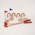 Wooden Croquet Set for Kids with 6 Scoring Arches