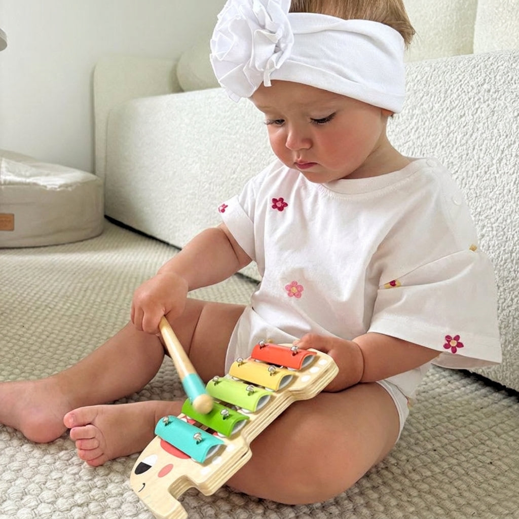 Wooden Music Set, 5 Instruments with Storage Tray