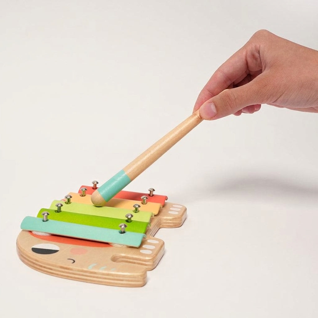 Wooden Music Set, 5 Instruments with Storage Tray