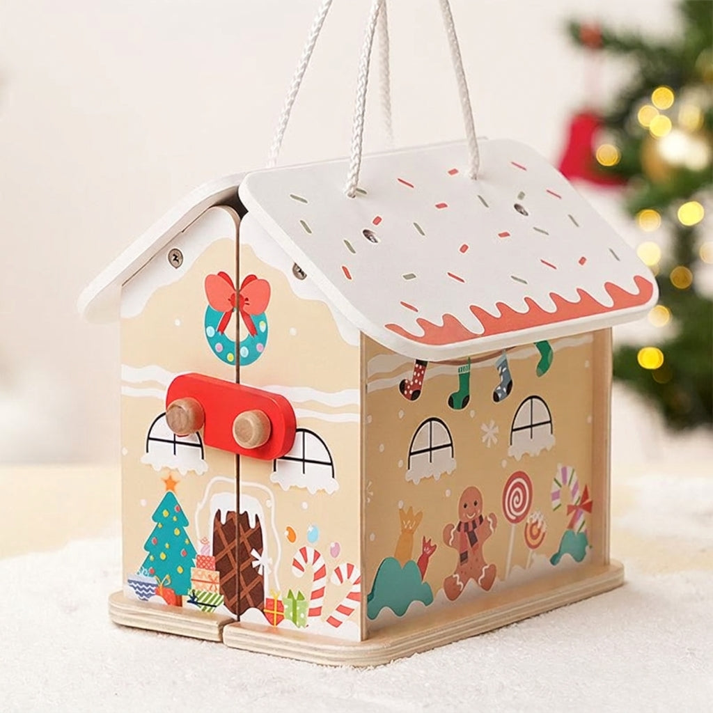 Wooden Nativity Set with 20 Hand-Painted Figures