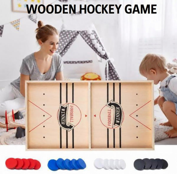 Wooden Slingshot Game with Elastic for Two Players