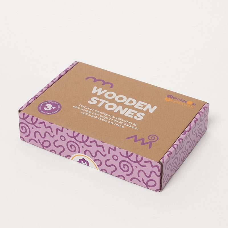 Wooden Stacking Stones - 21 Faceted Balancing Blocks