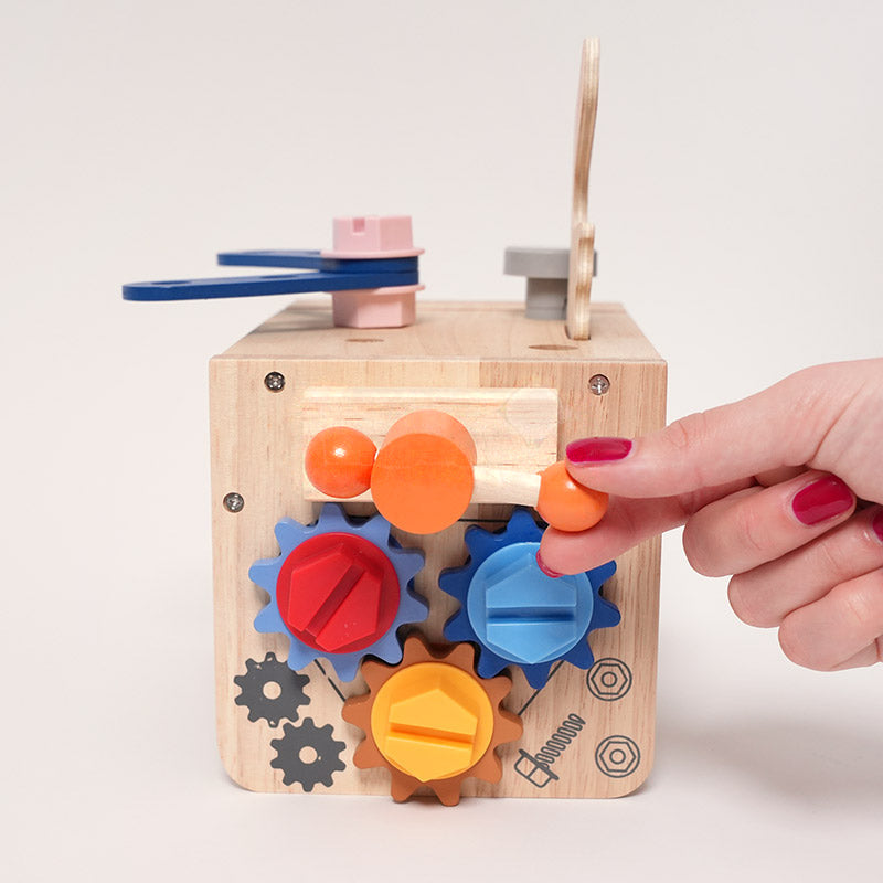 Wooden Tool Set with Convertible Workbench & Storage Box