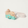 Wooden Toy Camera with Strap, Pretend Play Photography