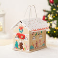 Wooden Christmas Dollhouse with Figurines