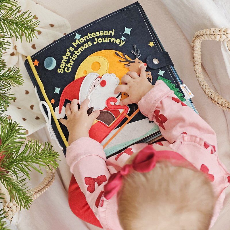 Christmas Quiet Book with Interactive Felt Pages