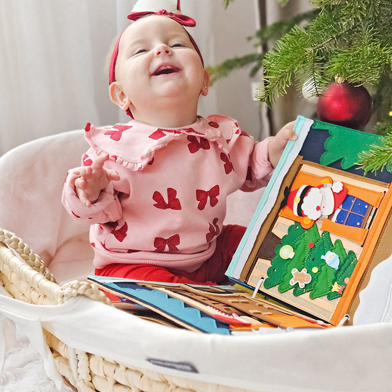 Christmas Quiet Book with Interactive Felt Pages